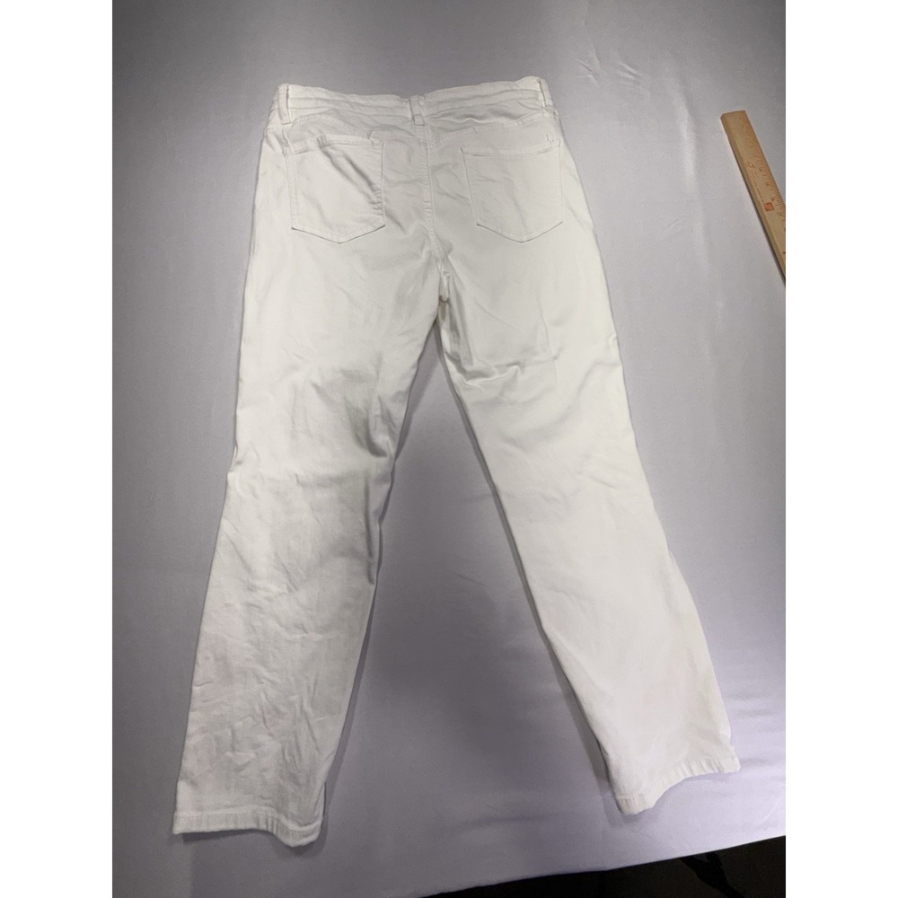 Buffalo David Bitton Women's Capri Jeans White Mid-Rise Stretch 5-Pocket 12 - Picture 2 of 8